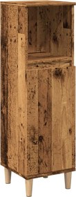 vidaXL antik fa színű szerelt fa fürdőszobaszekrény 30 x 30 x 100 cm
