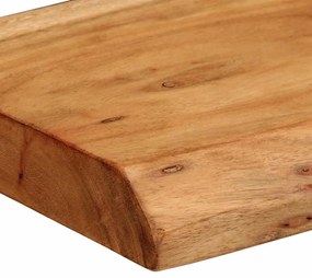 2 darab tömör akácfa fali polc 30 x 20 x 3,5 cm