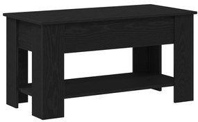 Fekete Tölgy Kávézóasztal - 101x49x52 cm Műanyagból készült