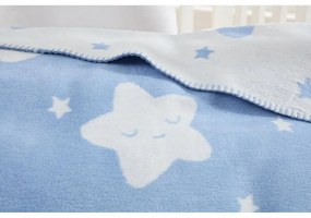Világoskék fleece gyerek takaró 100x120 cm Star – Mijolnir