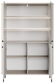 Vesper vitrin 103 cm - kasmír / fekete lábak
