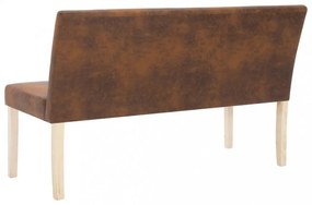 barna műbőr pad 139,5 cm