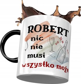 Fekete bögre Robert Kollégáknak Ajándék Nyomtatott Fotóval