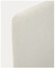 Szürke kárpitozott franciaágy ágyrács nélkül 180x200 cm Valma – Kave Home