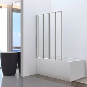 Tribeca 110x140 cm kádparaván króm