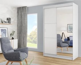 Bill 2 138 Tolóajtós Szekrény 138cm, Fehér