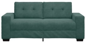 sötétzöld bársony loveseat kanapé 140 cm
