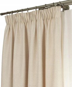 Szalagfüggöny Molly 140x250 strukturált krémszínű