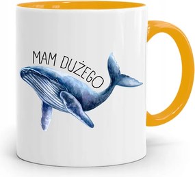 Sárga Ajándék Bögre Fiúnak Nagy, fényképes nyomattal