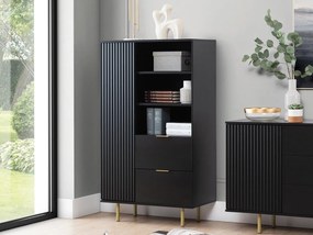 Regál Newelon R1D2SZ NW04 (fekete + arany) . 1104872