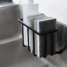 Fekete öntapadós fém mosogatóeszköz tartó Film Hook – YAMAZAKI