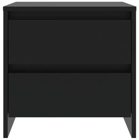 2 db fekete forgácslap éjjeliszekrény 45 x 34,5 x 44,5 cm