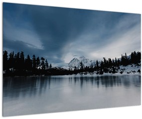 Kép - A befagyott tón (90x60 cm)