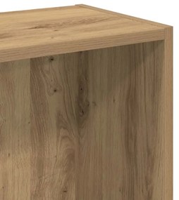 kézműves tölgy szerelt fa könyvespolc 80 x 24 x 76 cm