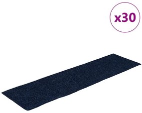 30 db kék lépcsőszőnyeg öntapadós téglalap alakú 76x20 cm