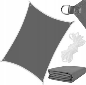 Napvitorla 4x2 Vízálló Napellenző Uv Kerti Árnyékoló