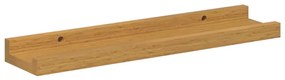 vidaXL Falpolc polcokkal tárolóval 4 pcs Bézs 40 x 9 x 3 cm Faanyag