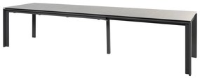 Optimum hosszabbítható antracitszürke étkezőasztal 220-340 cm