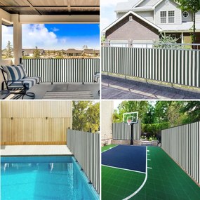 zöld és fehér HDPE belátásgátló háló 1,8 x 50 m 75 g/m²