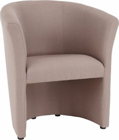Klub fotel, pasztell rózsaszín anyag, CUBA
