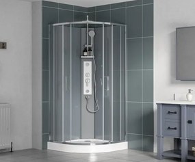 Zuhanykabin negyedkör 90x90 cm SAT Project  SATPROBOXS90CRT