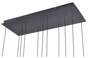 Zuma Line MD2291-11B-3BGT - NELSON kábelen függesztett LED csillár 11xLED/3W/230V fekete