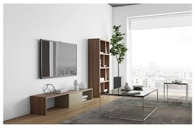 Move szürke variálható TV-állvány diófa furnérral - TemaHome