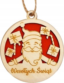 Mikulás Karácsonyi Ajándék Medál Karácsonyi Ajándék 9x9cm