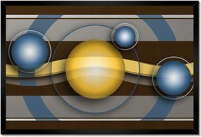 Poszterek keretben 60x40 Divatos gömbök Absztrakt