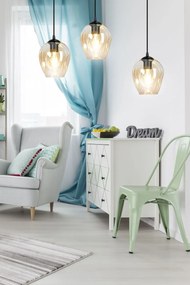 Emibig modern függeszték level borostyán fekete emi758/3