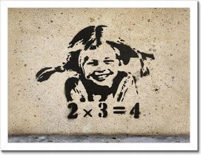 Poszterek keretben 40x30 Banksy Lány szeplők