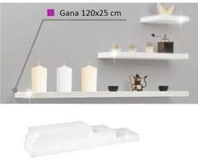 Polc Rala fényes fehér 120 cm. 772163