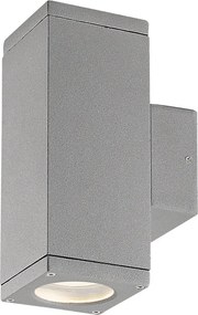 NOVOLUX 555D-G21X1A-03 CUB Modern Kültéri Fali Lámpa Szürke GU10 IP54