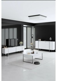 Luxe White and Silver konferenciaasztal