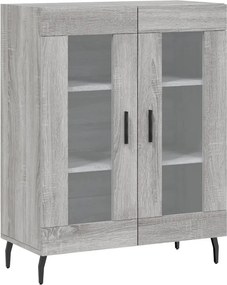 vidaXL szürke sonoma színű szerelt fa tálalószekrény 69,5 x 34 x 90 cm