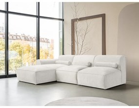 Fehér sarokkanapé (bal oldali) Flex Felix – Miuform