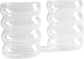 Bubbly átlátszó pohár szett, 2 db 0,36 l Homla