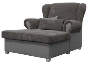 Szürkésbarna kordbársony fotel Lord – Ropez