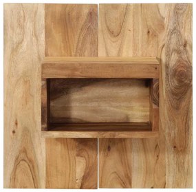 Éjjeli szekrény 50x27x50 cm tömör akácfa