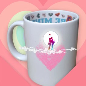 Romantikus bögre seled11 keråmia 330 ml