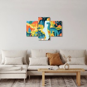 Kép - Vidám dinoszauruszok (90x60 cm)