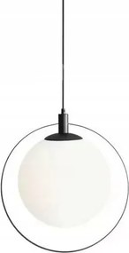 Függőlámpa, mennyezeti gömb fehér, fekete hálószoba nappaliba Aura