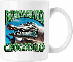 Bombadiro bögre Crocodilo brainrot 8 Fehér 330ml