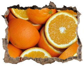 Lyuk 3d fali matrica Fele narancssárga nd-k-49786536