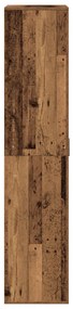 Magas Szekrény Régi Fa 80x39x178 cm Műanyag Fa