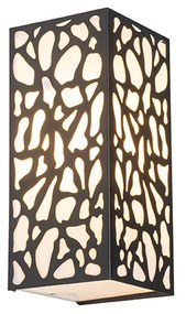 Modern kültéri fali lámpa fekete IP44 - Nicole