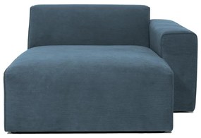 Kék kordbársony kanapé modul (jobb oldali) Sting – Scandic