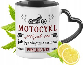 Vicces Bögre Fekete Szív Alakú Füllel Ajándék