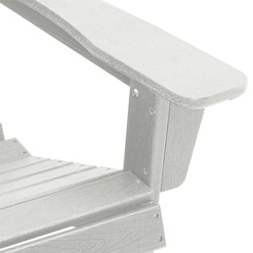 Adirondack szék lábtartóval Fehér HDPE