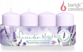 Illatos gyertyák 4/40/70 Levendulavirág 240g, 4 db-os készlet